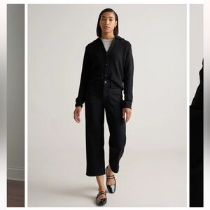 Quince Bella Stretch Patch Pocket Wide Leg Jeans